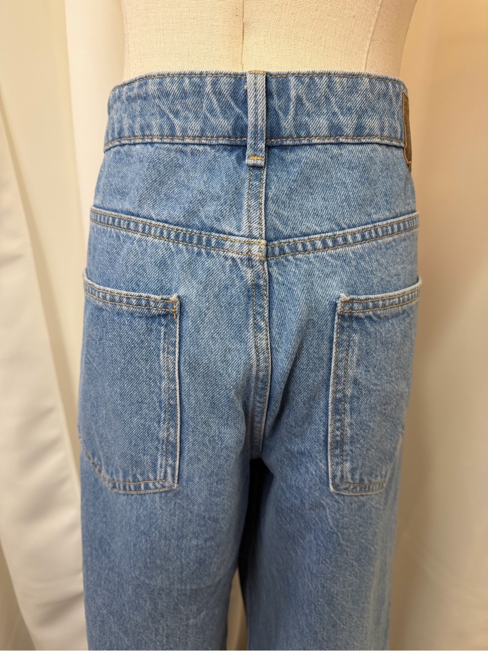 Wide Leg Flare Jeans in Light Blue - Picture 10 of 15